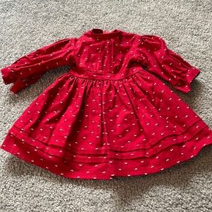 American Girl-Pleasant Company-Kristen’s school dress- red printed dress
